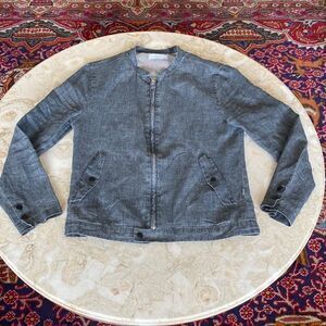 Five Four 100% Linen Chicago Flight Bomber Jacket